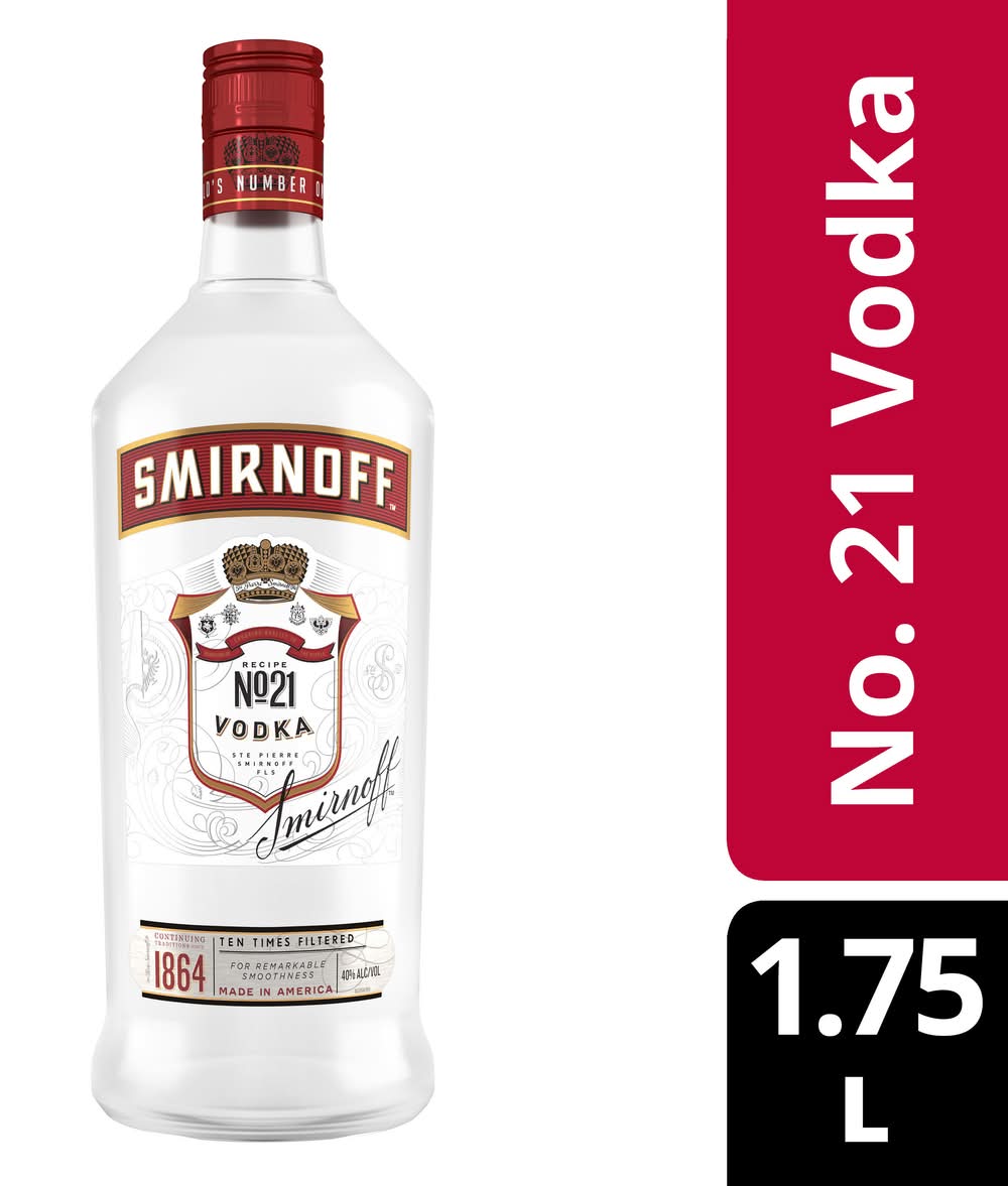 Smirnoff Triple Distilled Vodka (1.75 L)