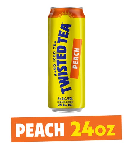 Twisted Tea Hard Iced Tea, Peach (24 fl oz)