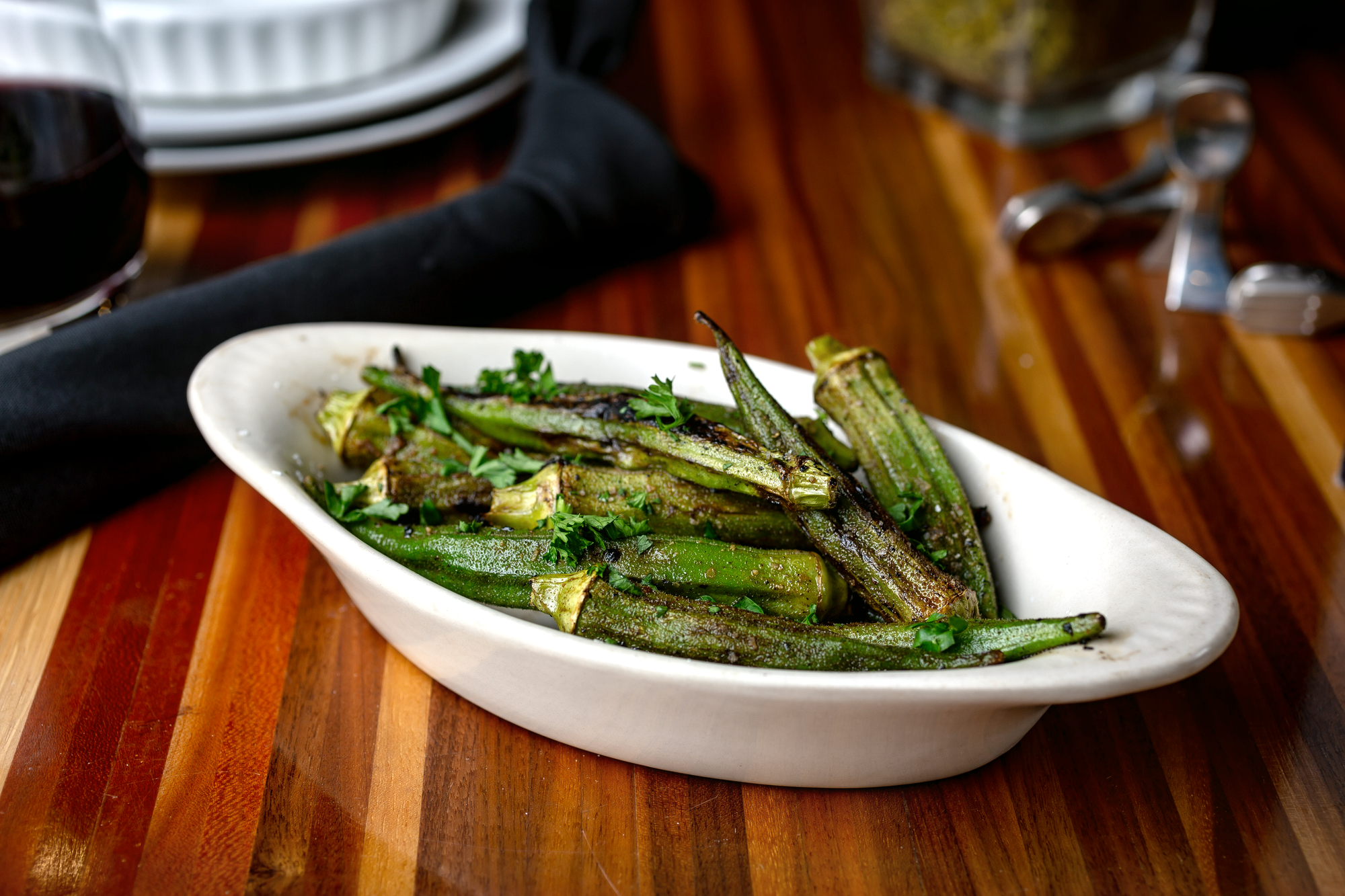 Grilled Okra
