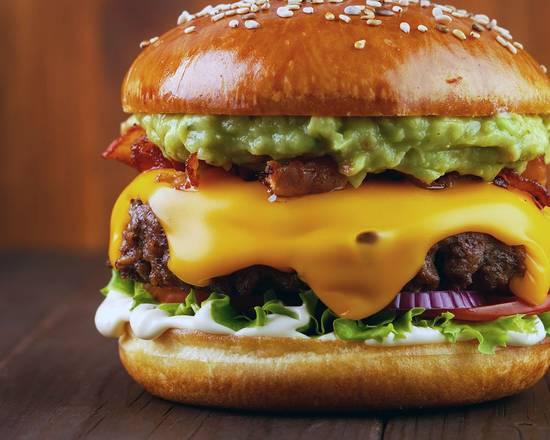 Avocado Bacon Cheeseburger