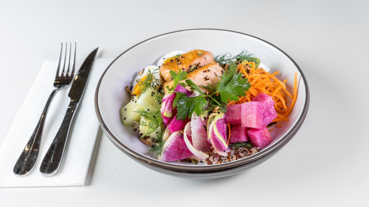Salmon Quinoa Bowl
