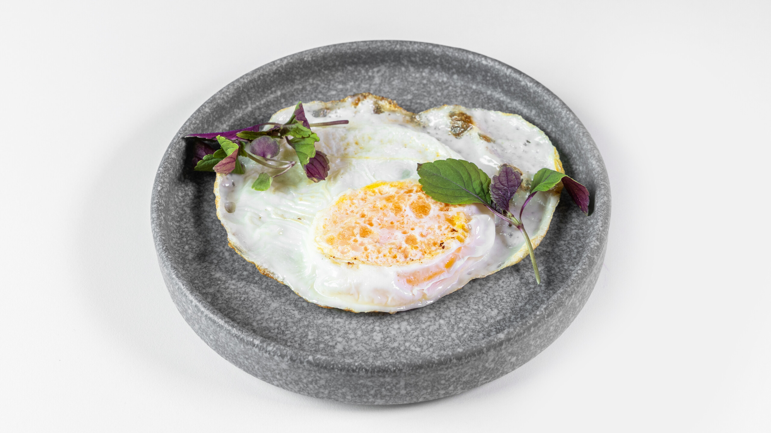 Side over medium egg