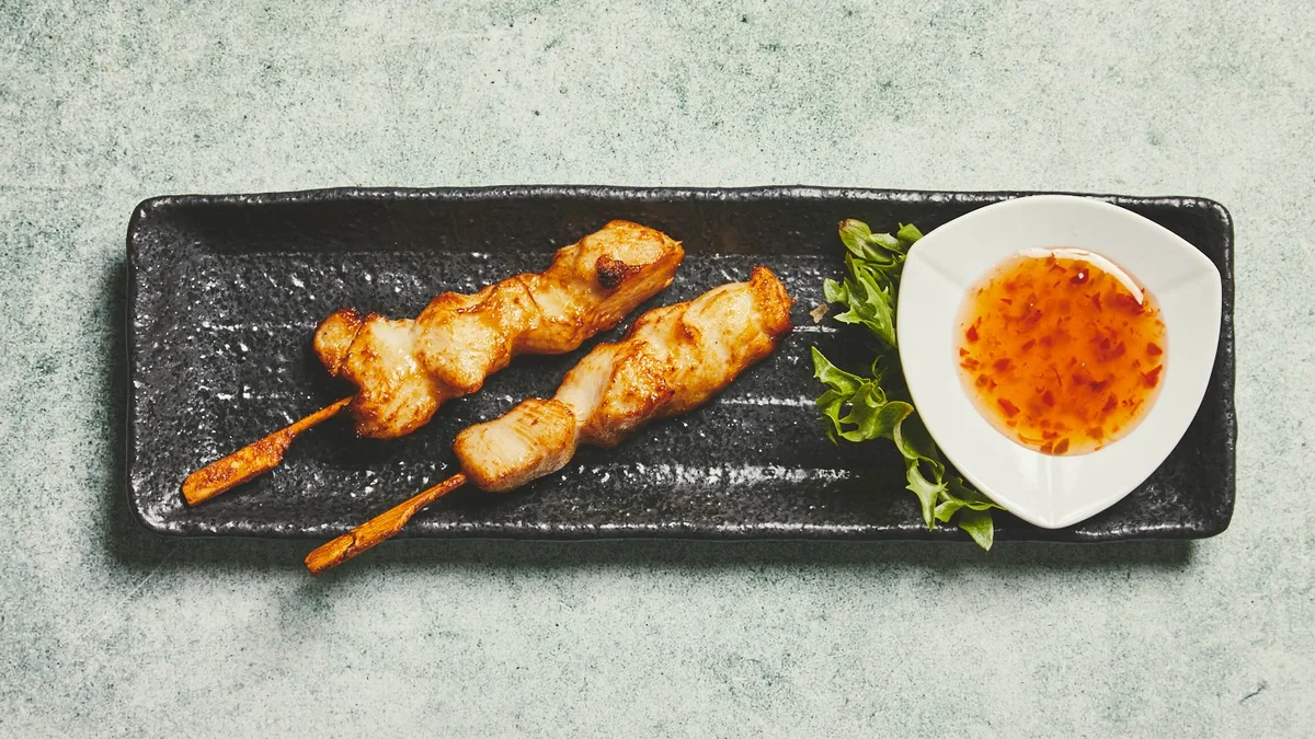Kyllingespyd med teriyaki (2 stk)