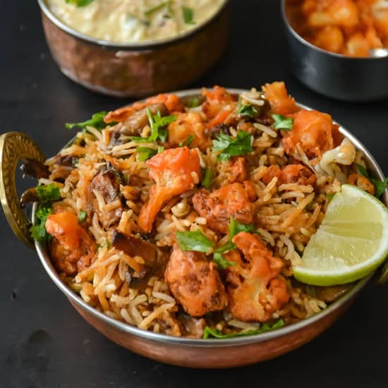 Mushroom Biryani