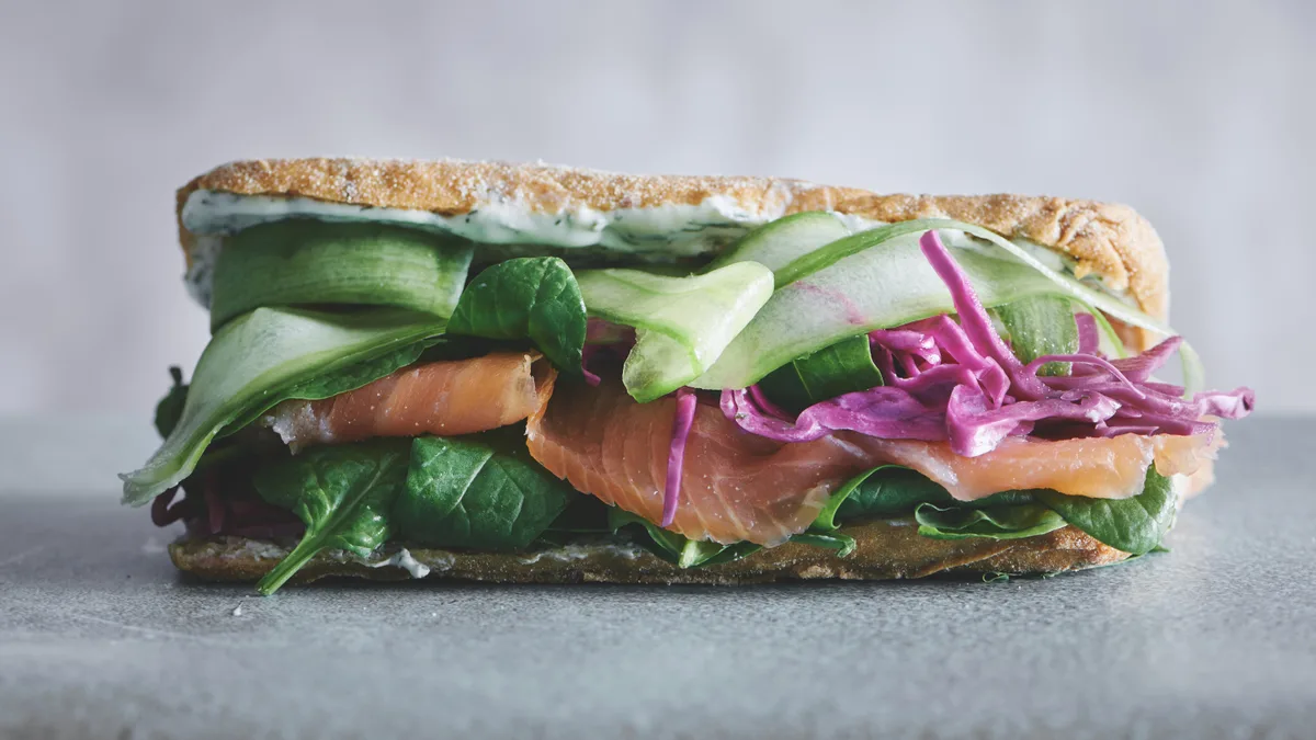 Sandwichmenu Røget laks