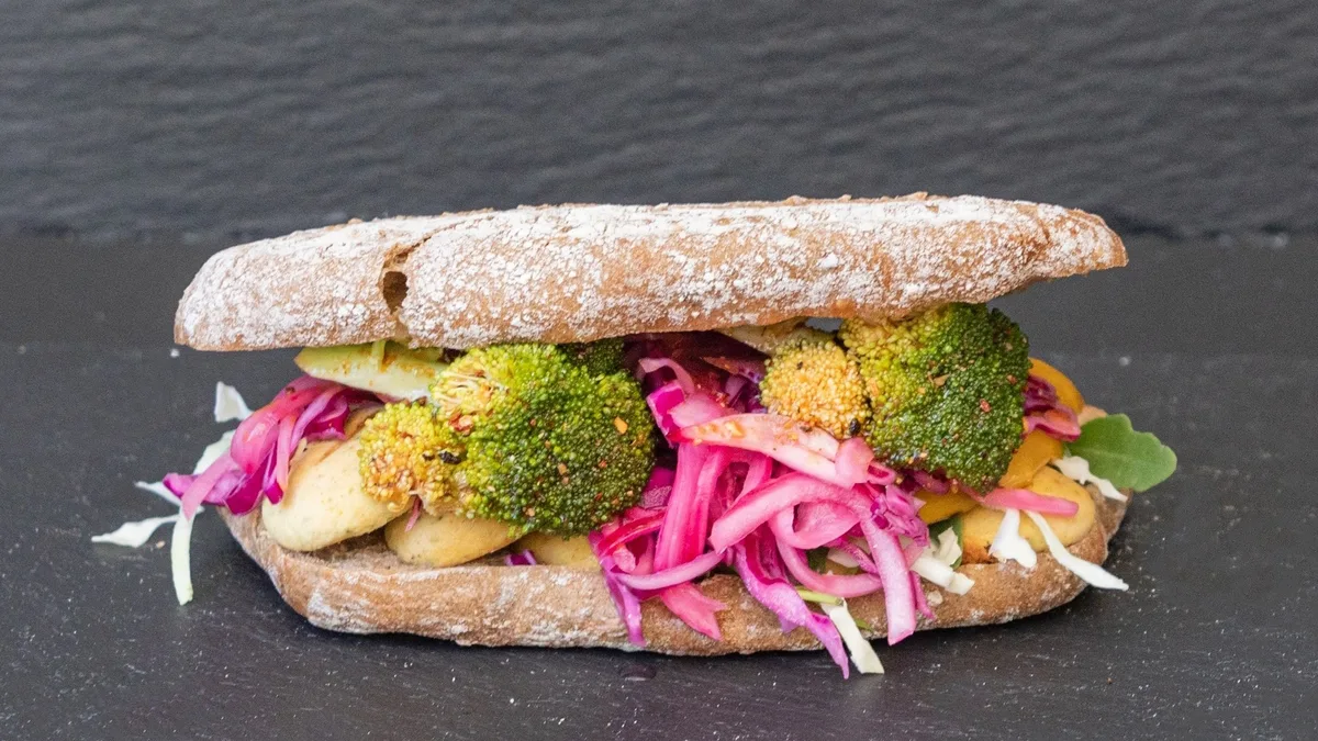 Sandwichmenu (V) Grillet grønt