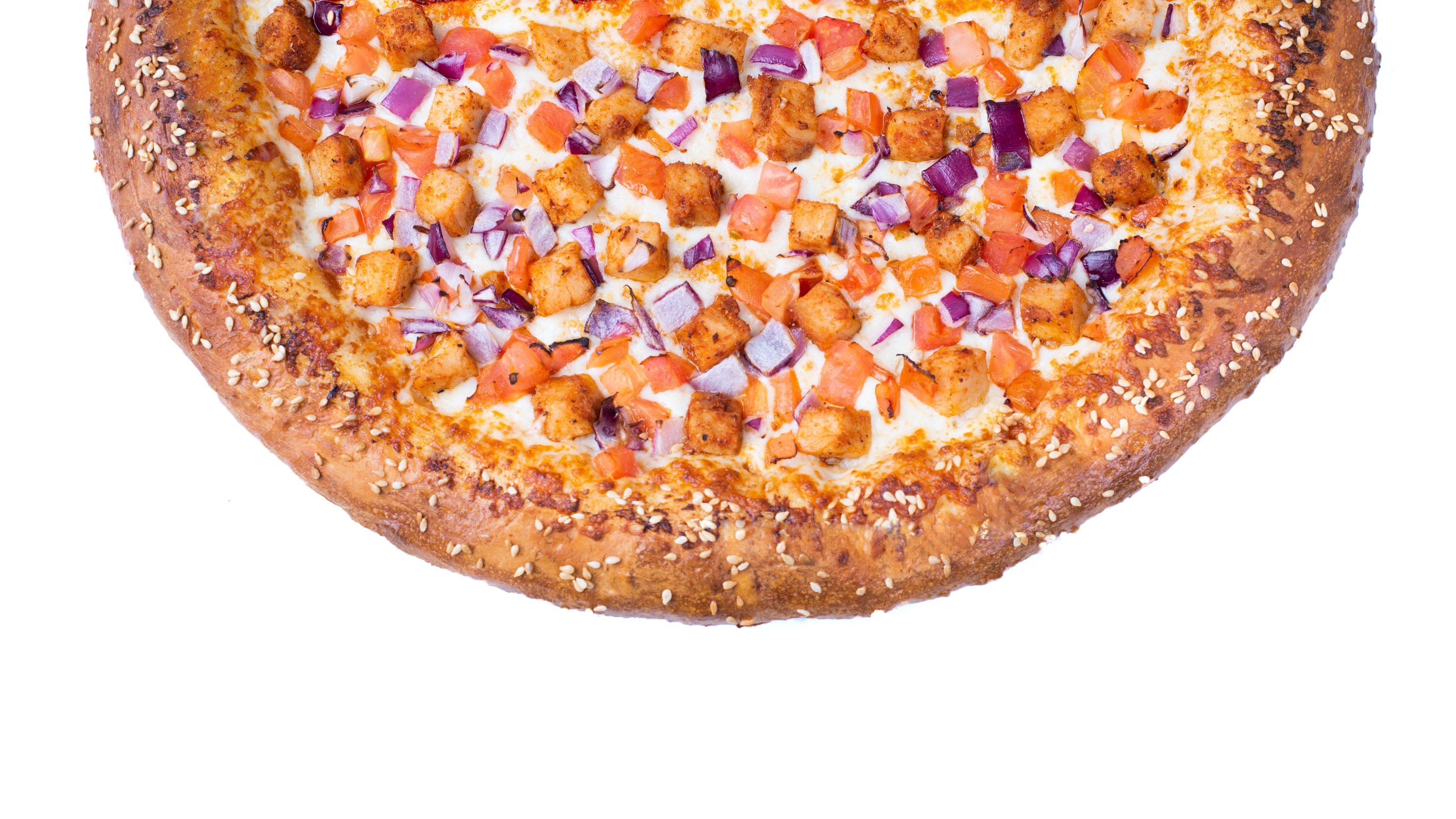 Large Butter Chicken Pizza