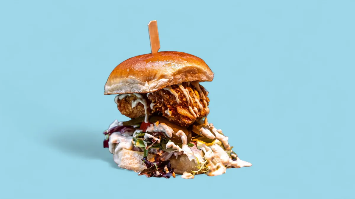 Crunchy Backfisch Burger