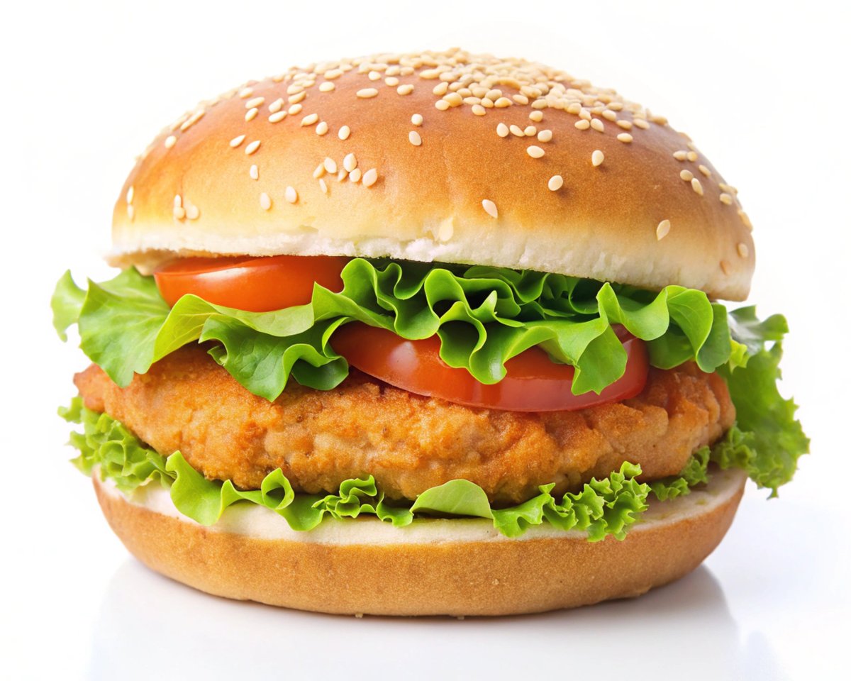 Crispy chicken burger