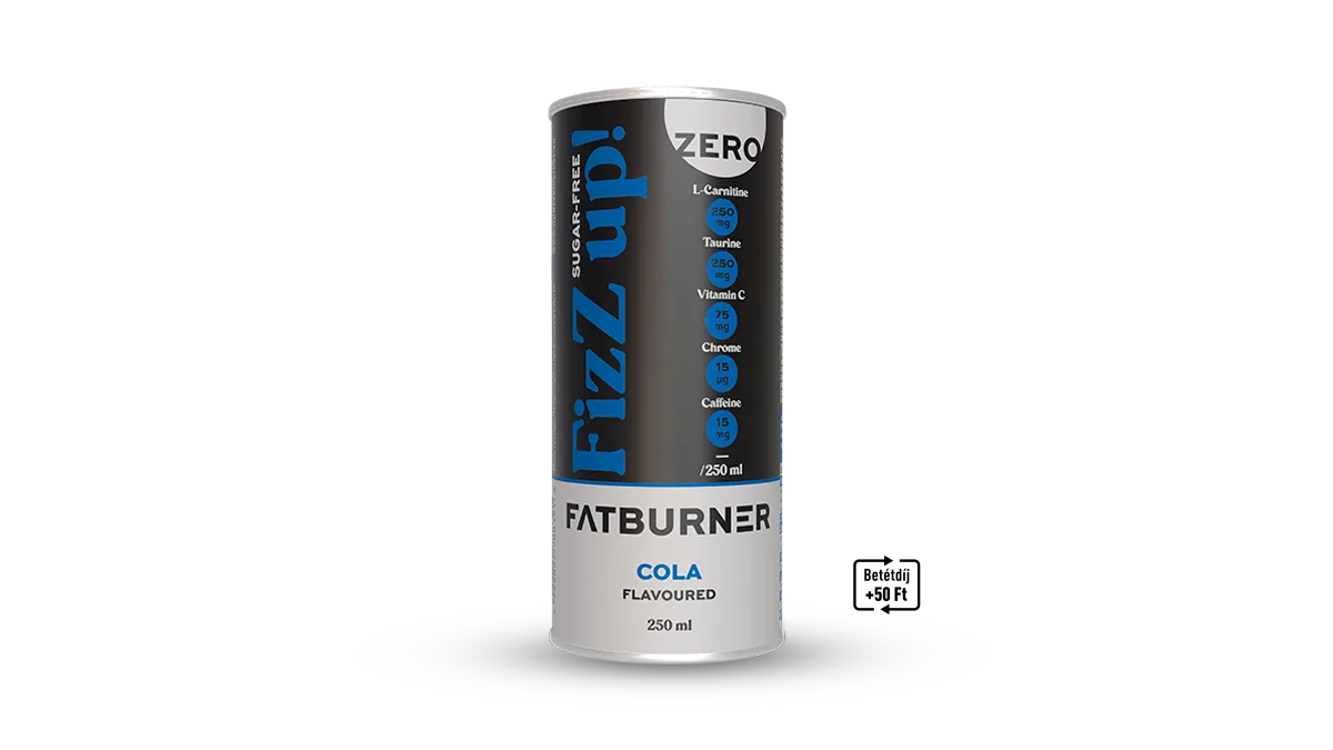 FizZ up! Fatburner - Kóla ízű szénsavas üdítőital 250 ml