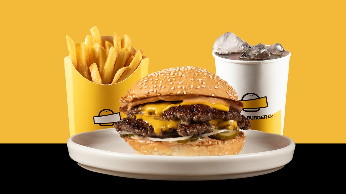 Double Cheese Burger Menu