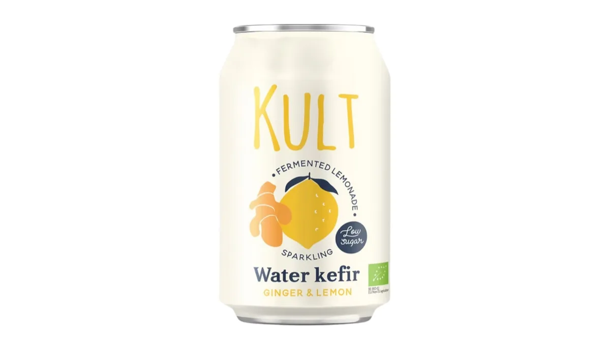 Kult water kefir ginger-lemon