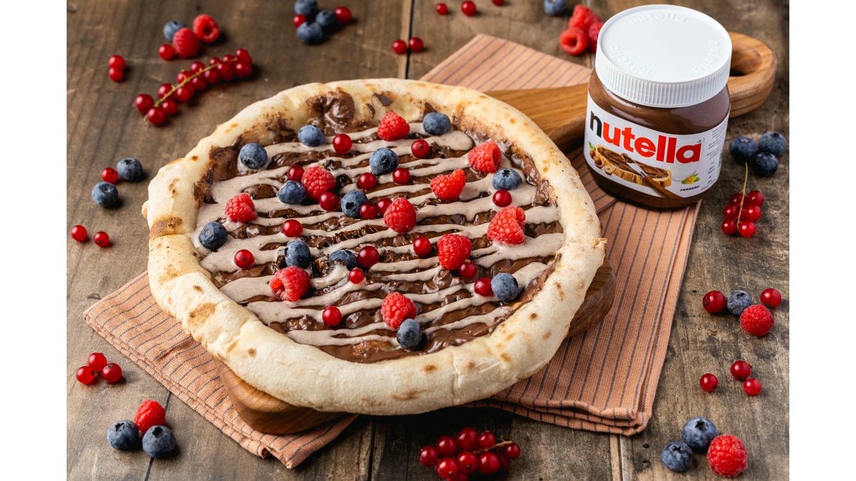 Pizza Nutella e Frutti di Bosco