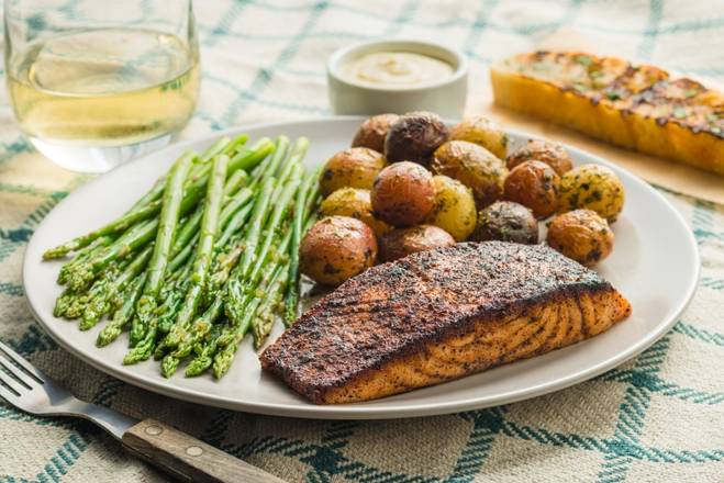 Blackened Sustainable Salmon Family Meal