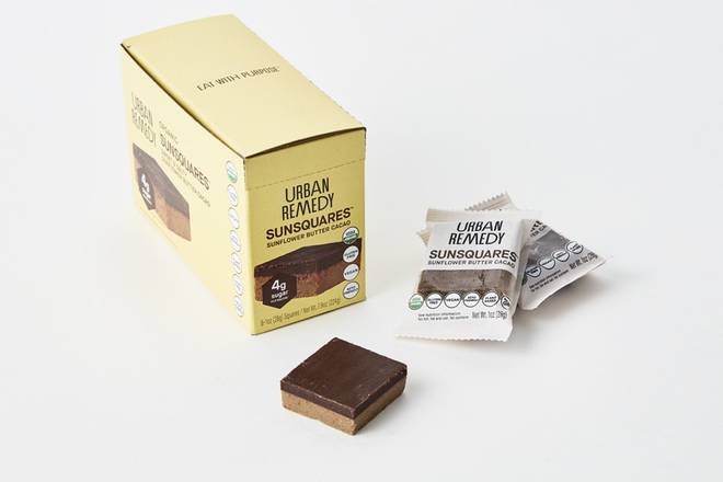Box of 8: SunSquares Sunflower Butter Cacao