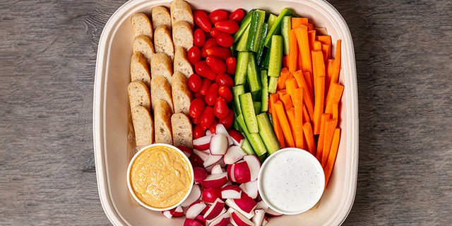 Veggie and Fire Baked Focaccia Platter