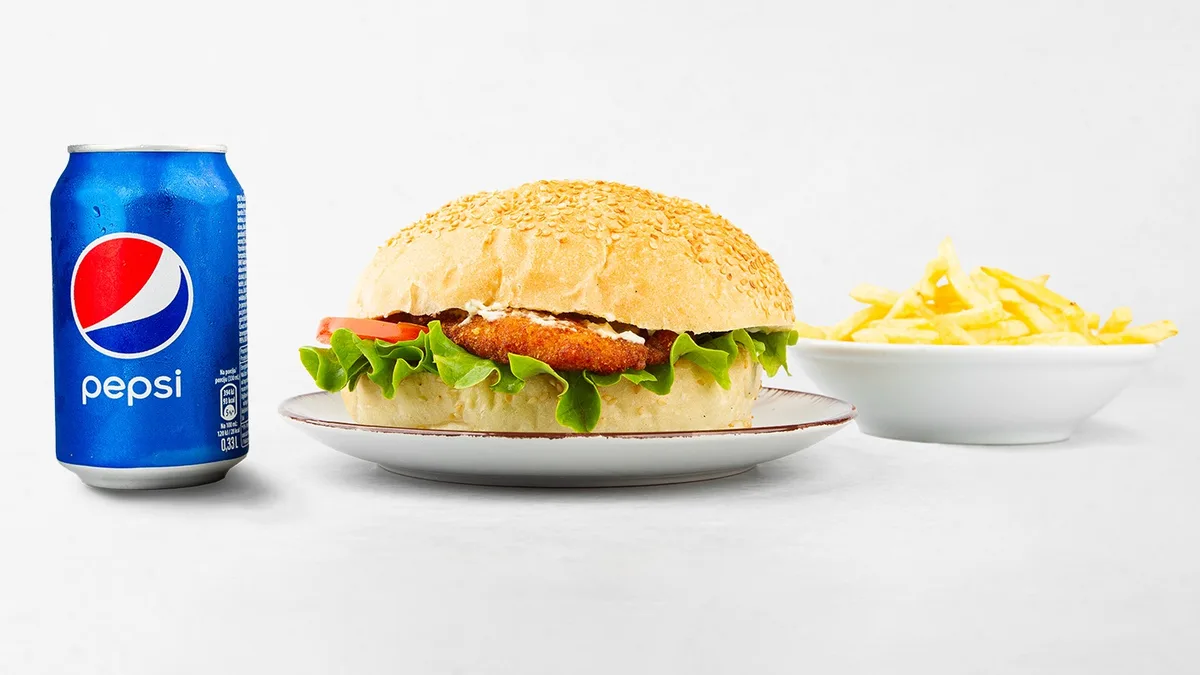 Piščančji burger meni