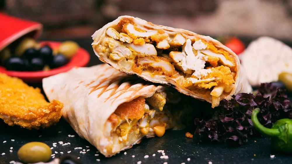 French Tacos Chicken Curry L
