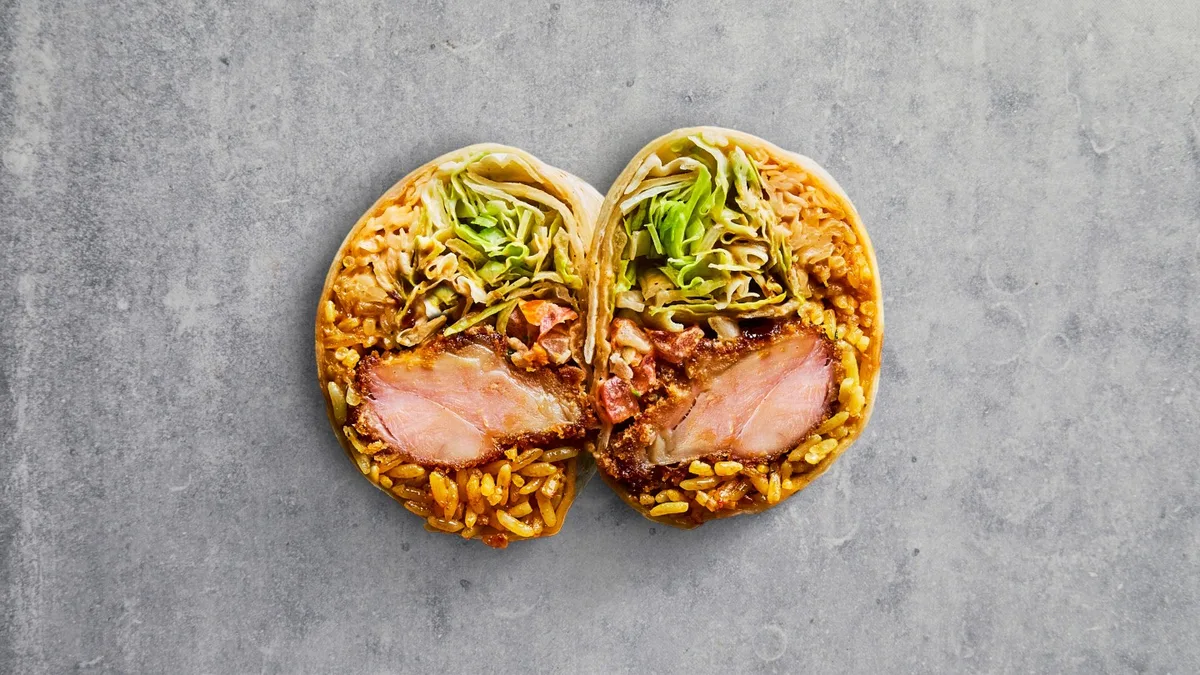 VACA crispy chicken burrito