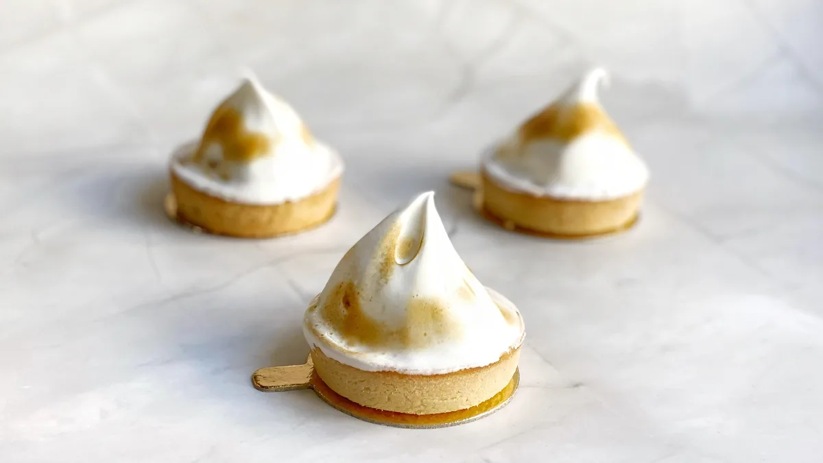 Citrom tarte meringue-el