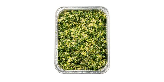 Avocado Brussel and Kale Caesar Salad