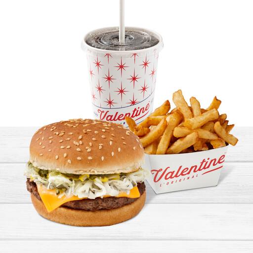 Trio burger au fromage et frites / Cheeseburger and Fries Trio