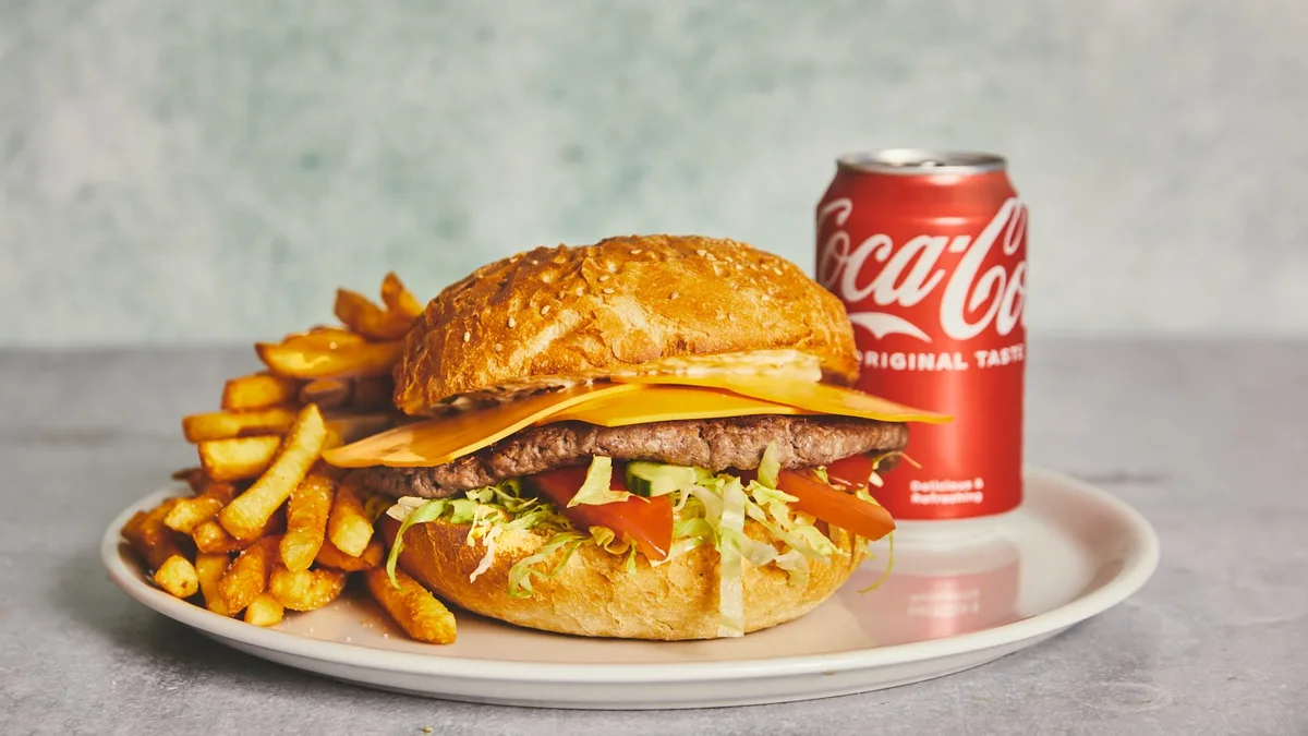 100. Cheese Burger Menu