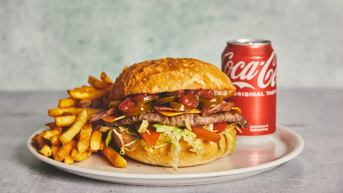 102. Mexicansk Bacon Cheese Burger Menu
