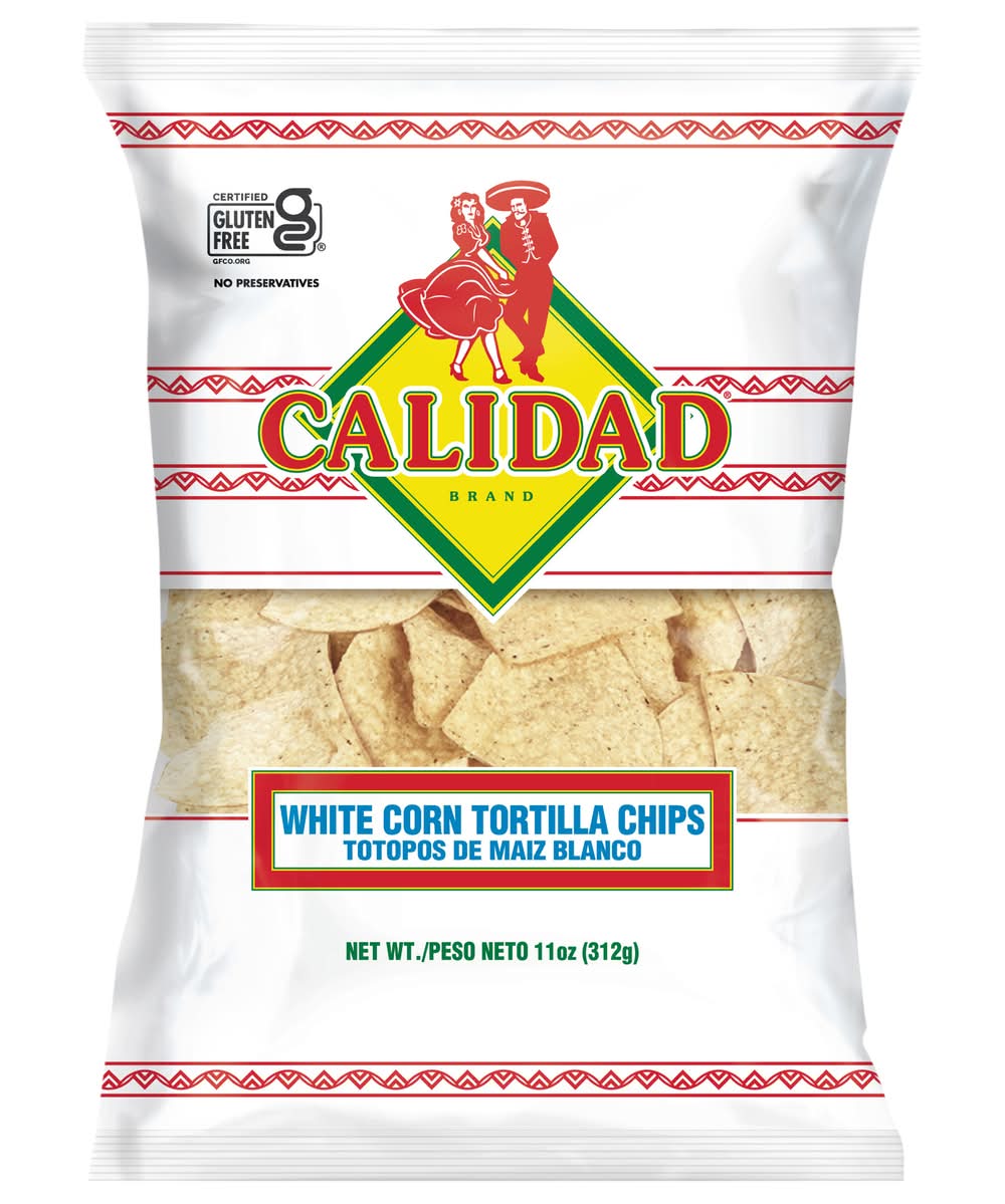 Calidad White Corn Tortilla Chips (11 oz)