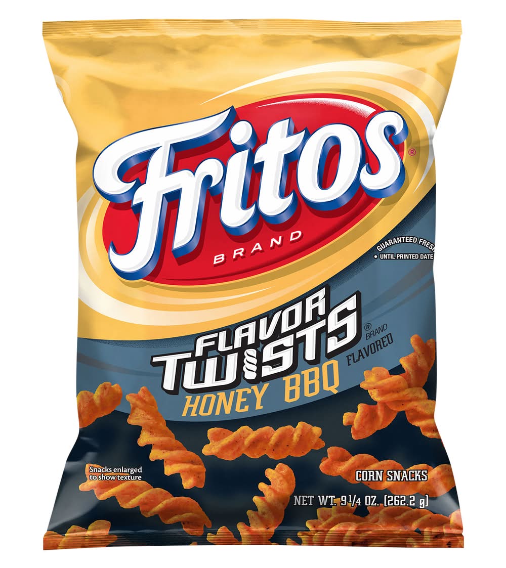 Fritos Flavor Twists Corn Snacks, Honey Bbq (9.25 oz)