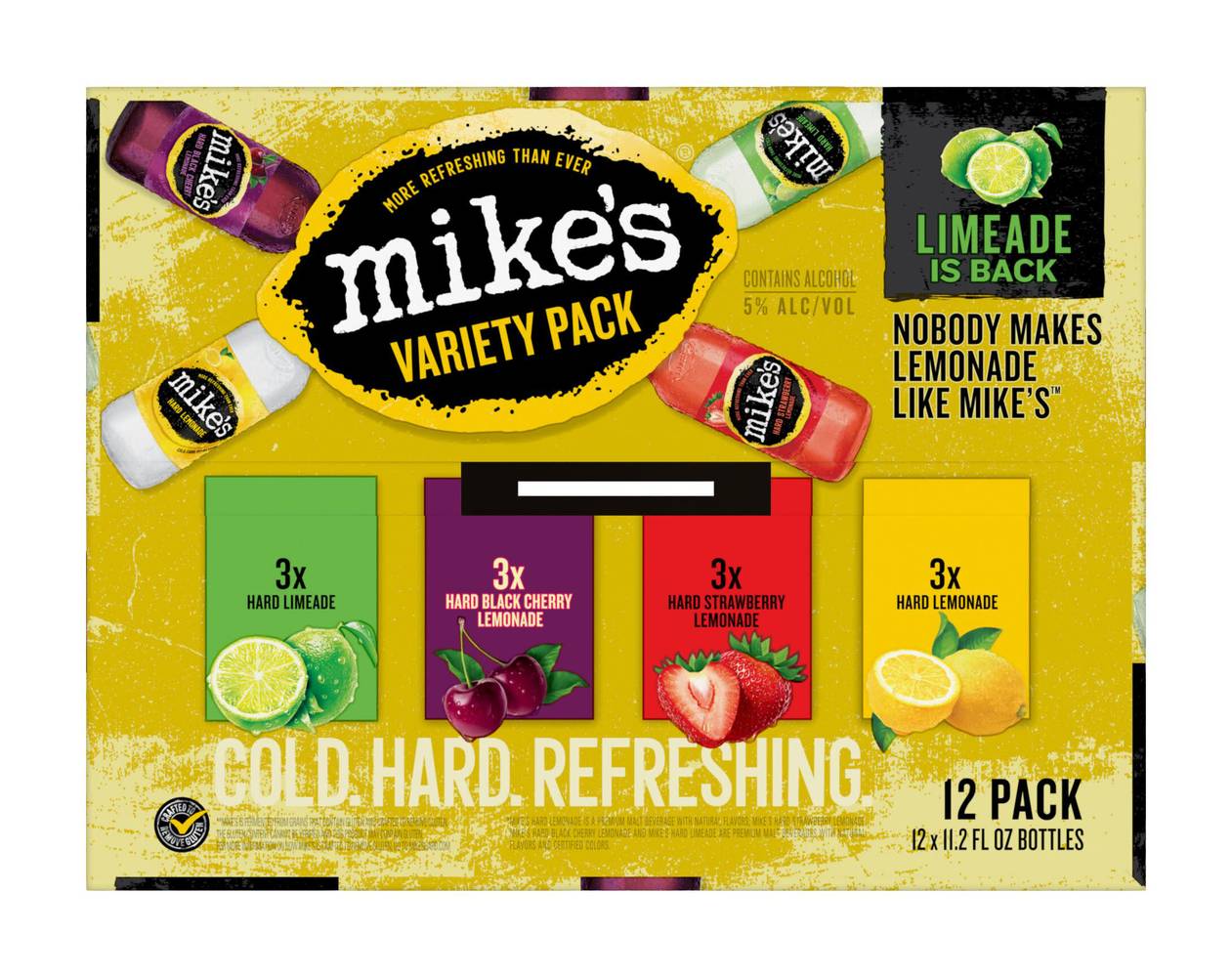 Mike's Hard Lemonade Variety pack, Assorted (12 x 11.2 fl oz)