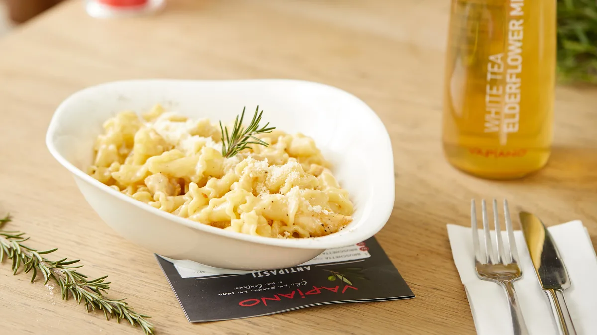 PASTA POLLO SENAPE E MIELE