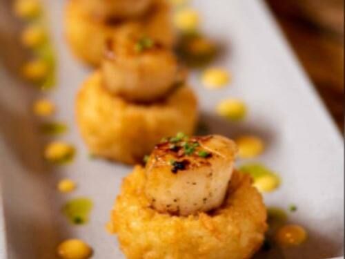 Vieiras Sobre Arancini