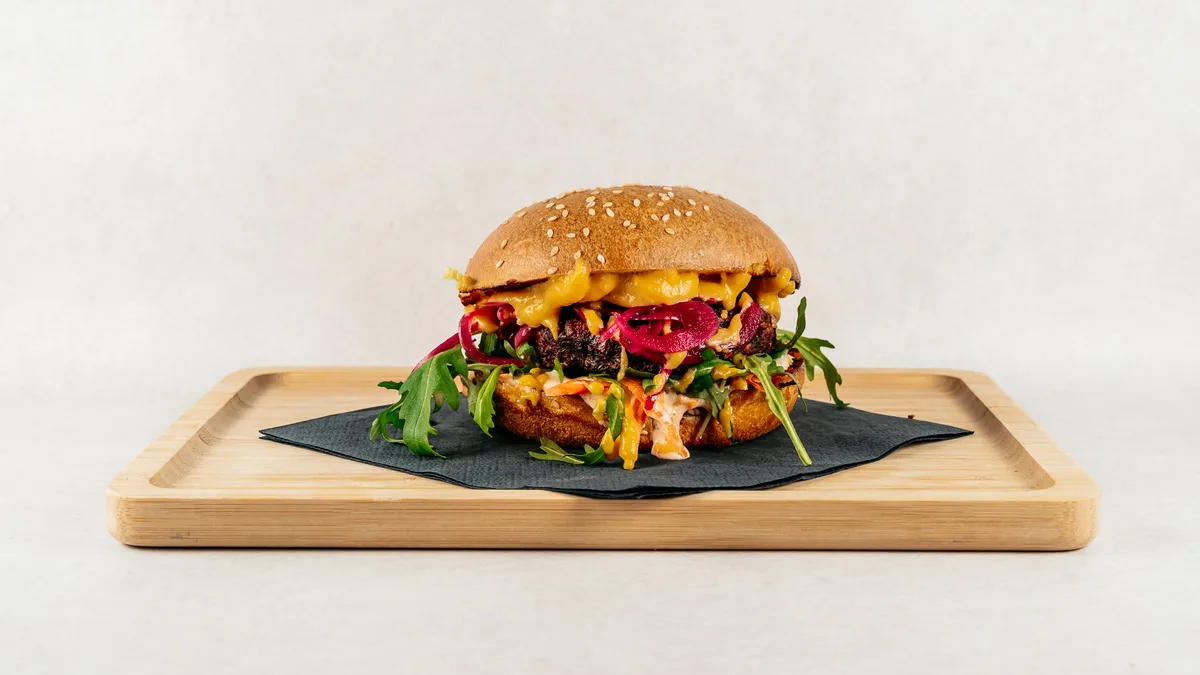 Mr. Bean burger
