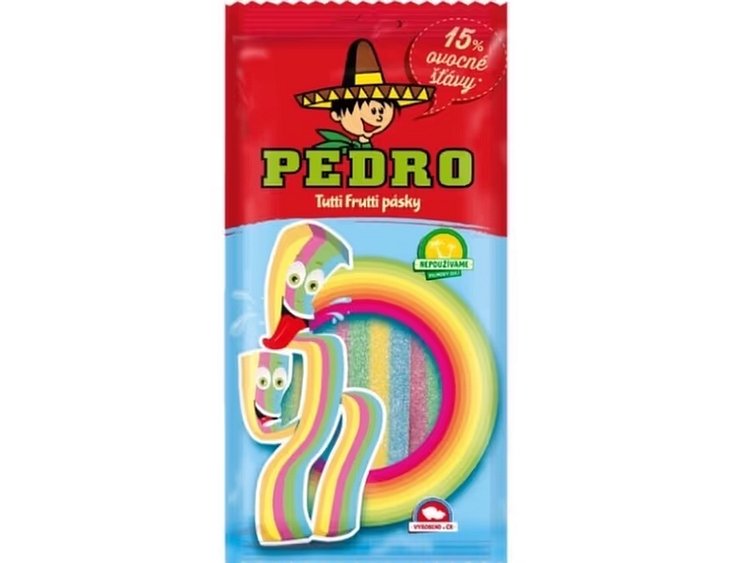 Pedro - Kyselé TUTTI FRUTTI pásky 80g