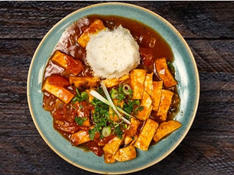 Tofu restované s rajčatovou omáčkou