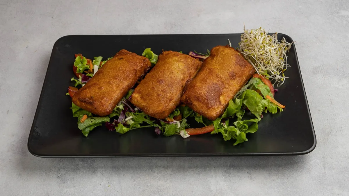 Tofu tempura s prilozima