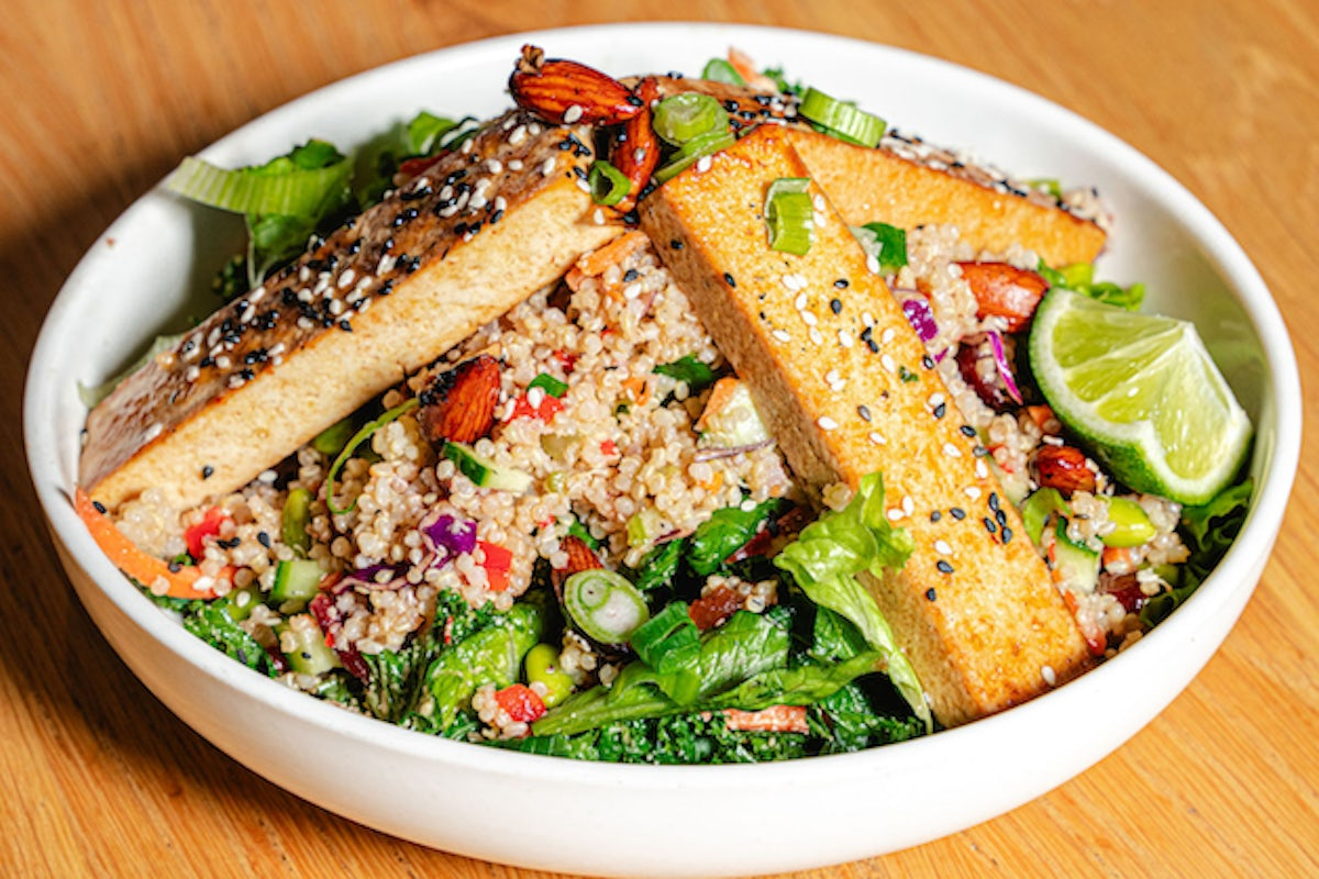 Sesame Tofu Supergreens