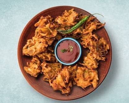 Batter Fried Onion Pakodas