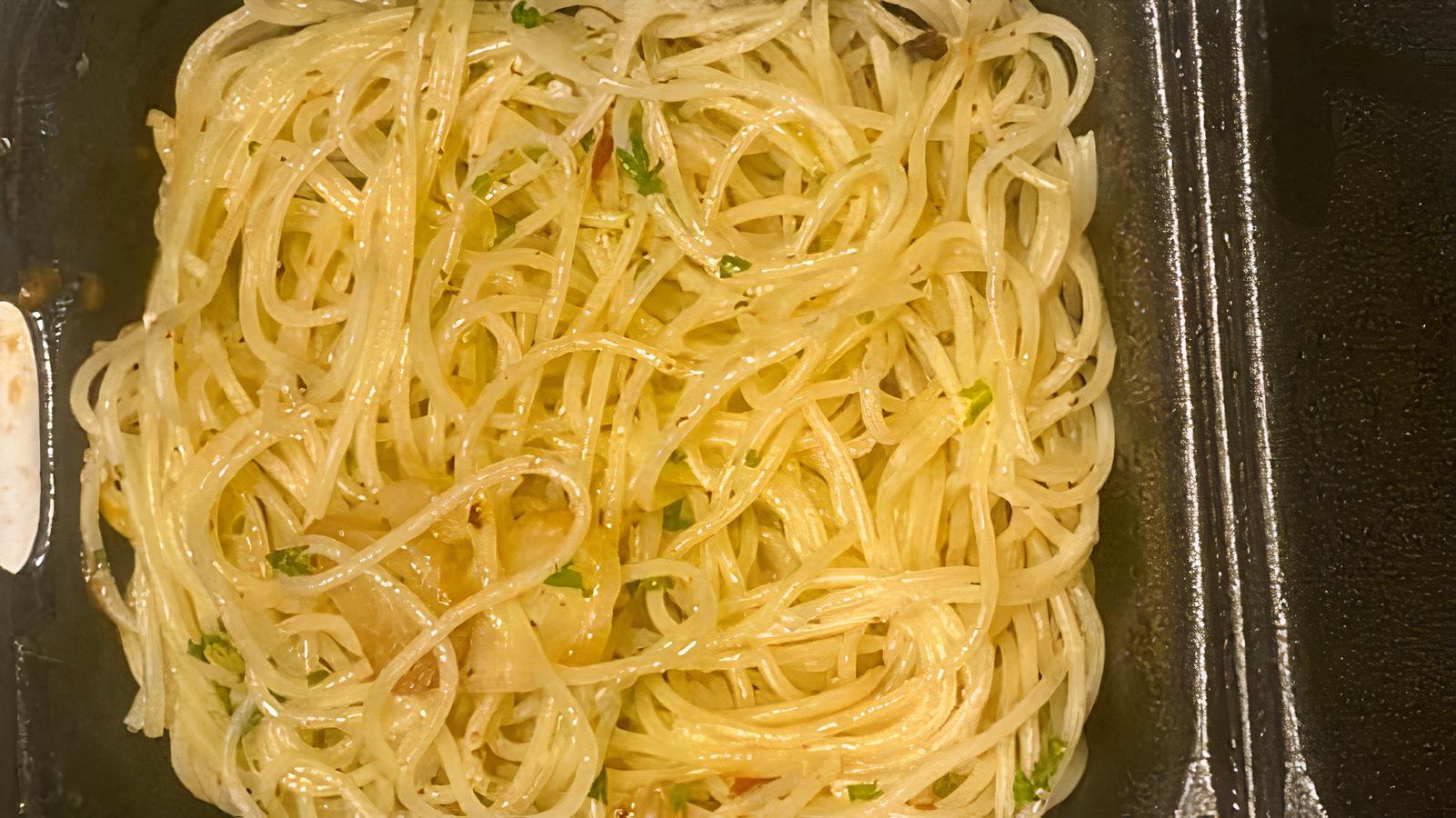 Angel Hair garlic and oil