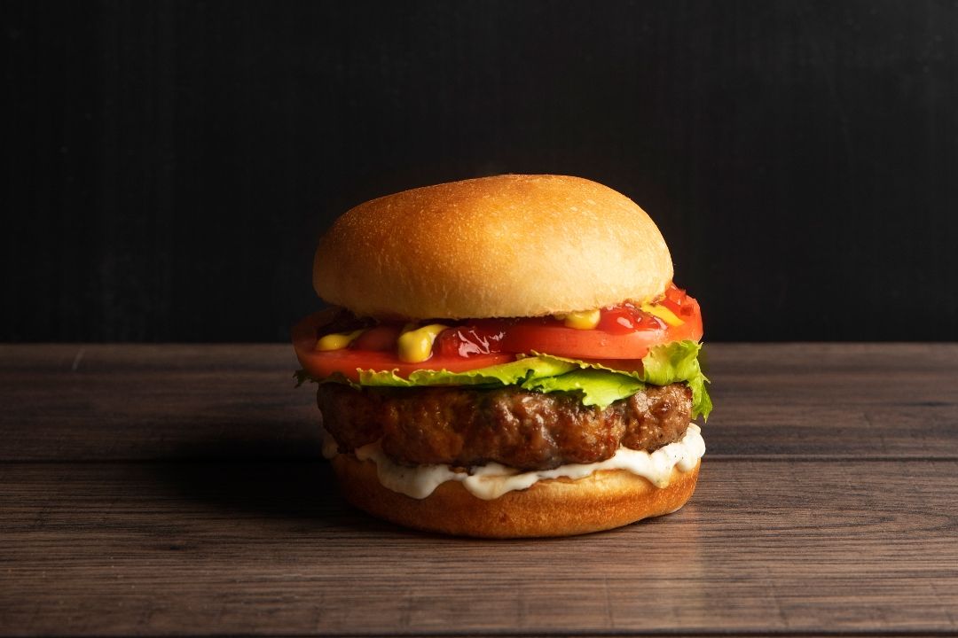 Lamb Burger and Side