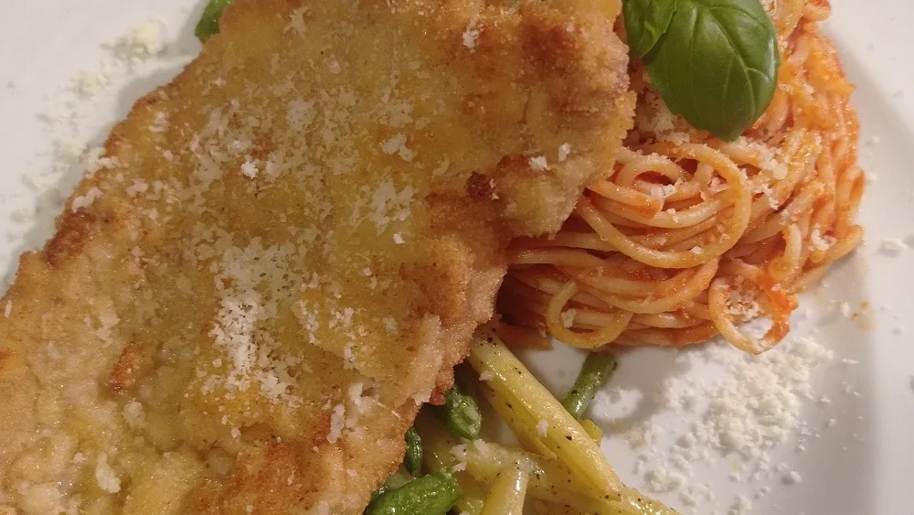 Kotlet Braciola all'italiana + dodatki