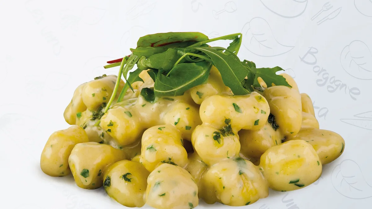 Gnocchi Gorgonzola con Spinaci
