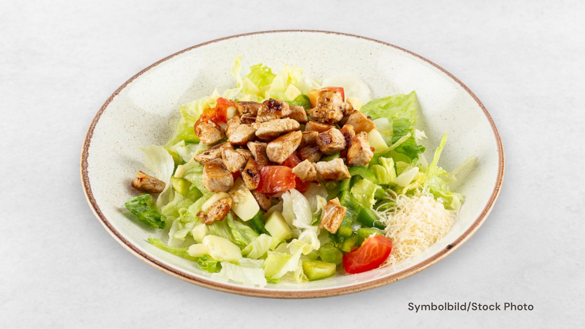 Gebratener Hühnerstreifen-Salat
