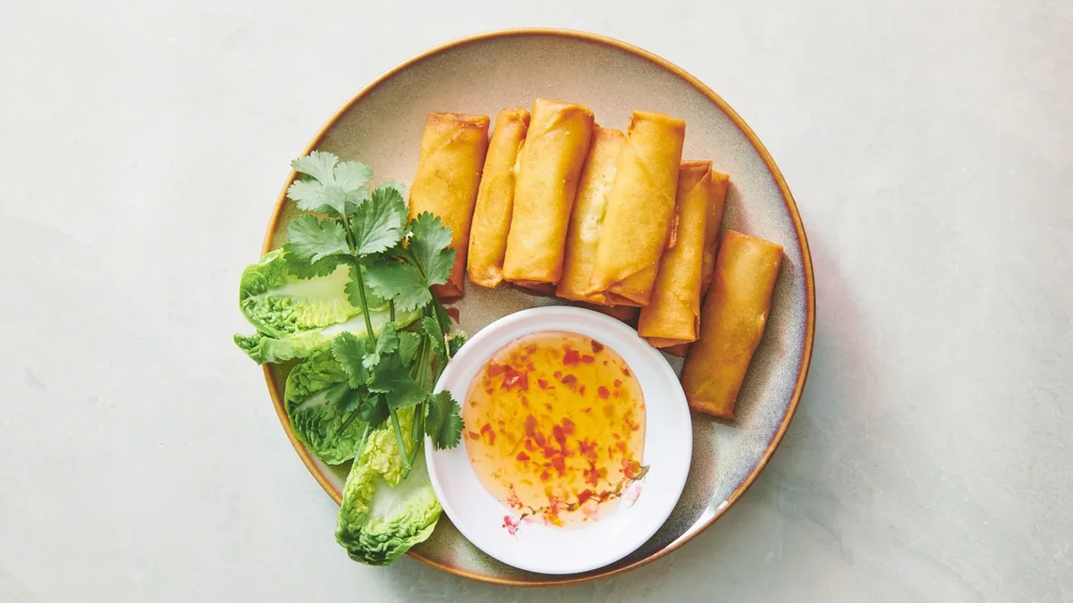 68. Mini Veggie Spring Rolls (V)