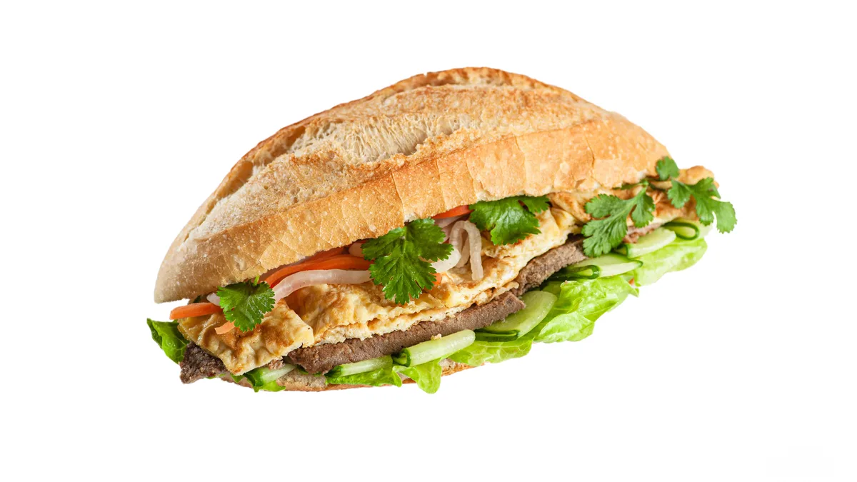 Viet's 6 - kanapka bánh mì pate trứng (Duża)