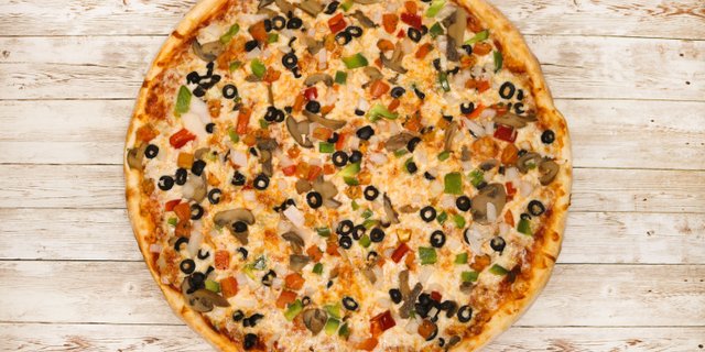 Vegatate Pan Pizza