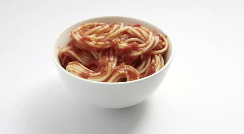 Spaghetti with Tomato Sauce Side