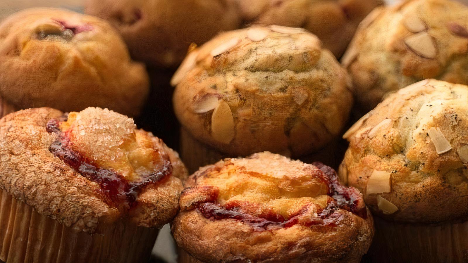 Peach/Raspberry Muffin