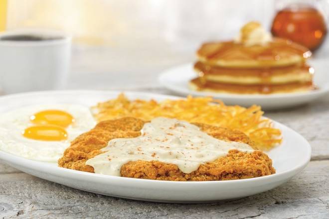 1/2 lb. Chicken-Fried Steak and Eggs*